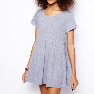 American Apparel Heathered Grey Babydoll Dress
